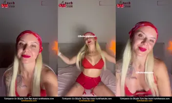 Yeni kırmızı jartiyerle gece ifşa videosu
