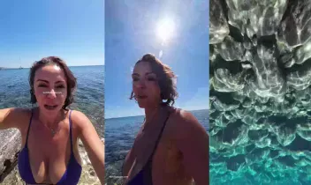 Karolin Fişekçi – Su altında Bikinili